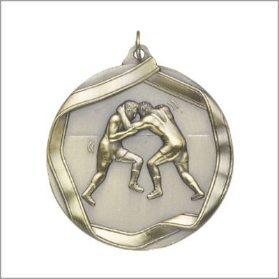 WRESTLING MEDAL GOLD 2-1