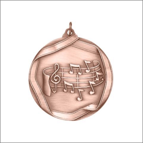 MUSIC NOTE MEDAL BRONZE