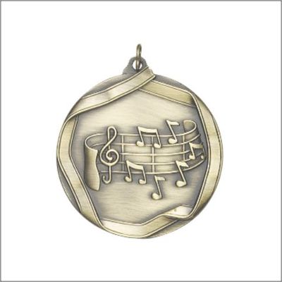 MUSIC NOTE MEDAL GOLD 2-