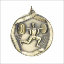 WEIGHTLIFTER MED GOLD,M