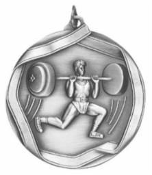 WEIGHTLIFTER MED SLVR M