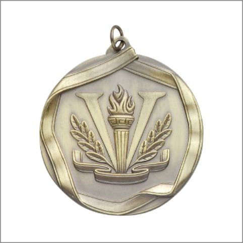 VICTORY MEDAL GOLD 2-1/4