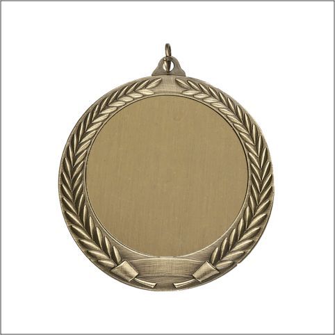 WREATH W/2" HOLDER GOLD