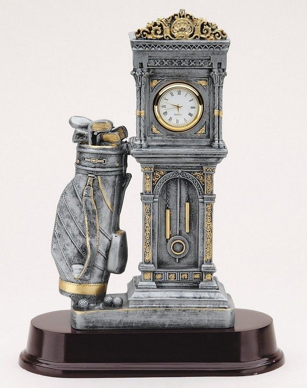 CLOCK W/GOLF BAG 10-1/2"
