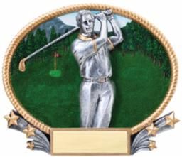 3-D LARGE OVAL GOLF M