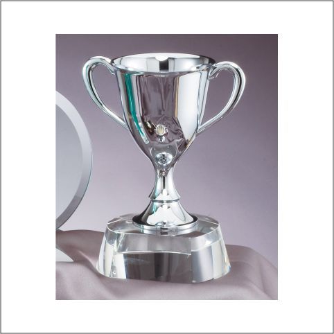 SILVER CUP ON CRYSTAL