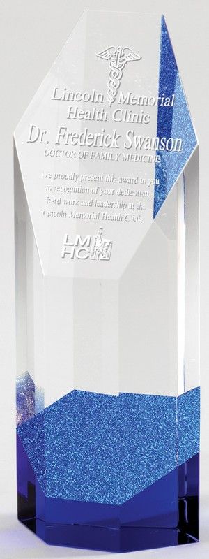 HEXAGON TOWER BL/SILVE