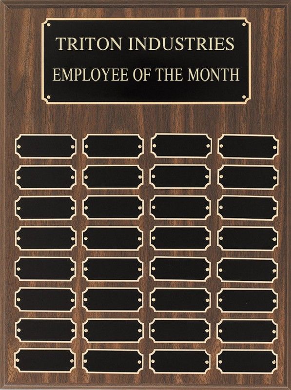 WALNUT FINISH PERP 12X16