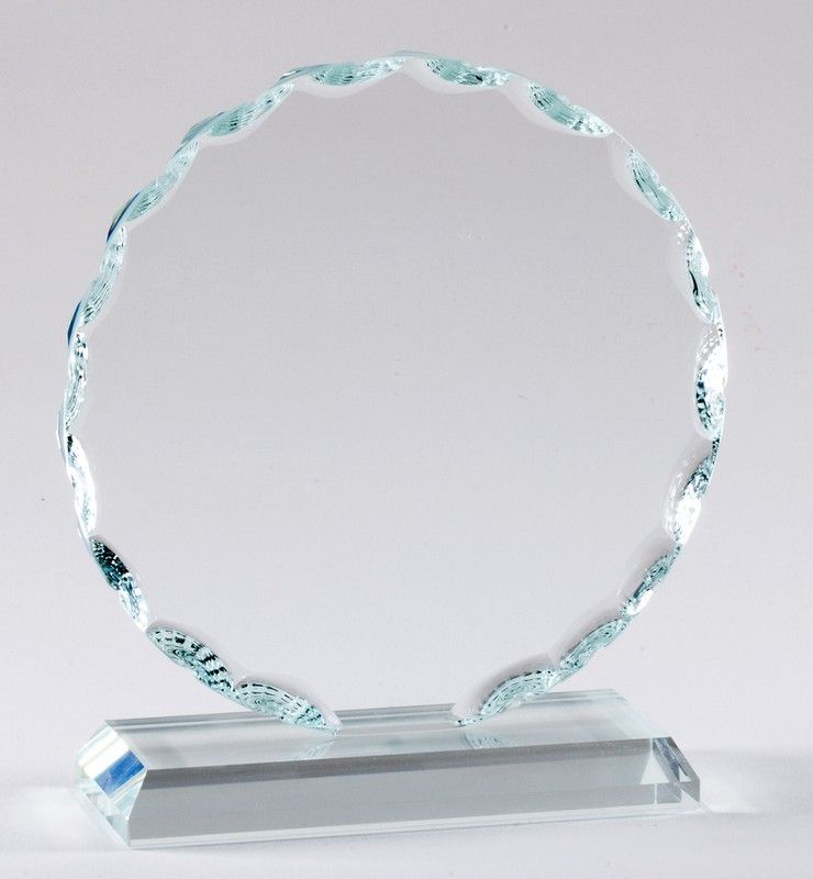 FACET GLASS CIRCLE MED