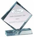 LUCITE AWARD W/BASE GREE
