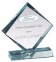 LUCITE AWARD W/BASE GREE
