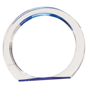 BLUE ROUND HALO ACRYLIC