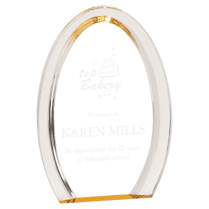 GOLD OVAL HALO ACRYLIC