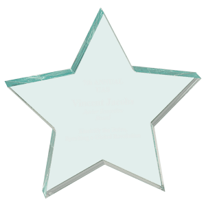 JADE ACRYLIC STAR PAPERWEIGHT