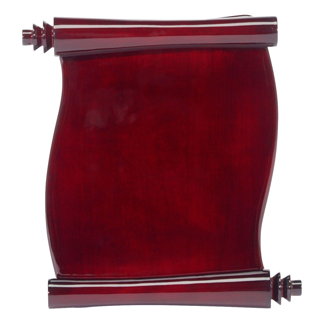 Scroll Plaque, Piano Finish Rosewood