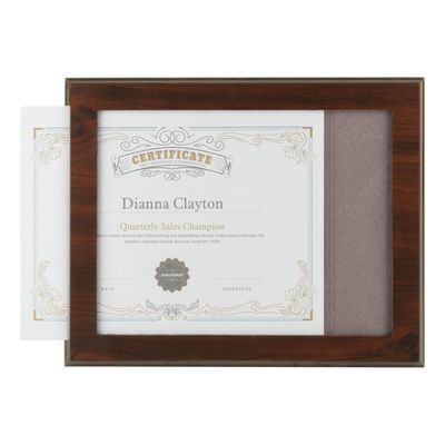 Slide-In Picture Plaque, Cracked Cherry