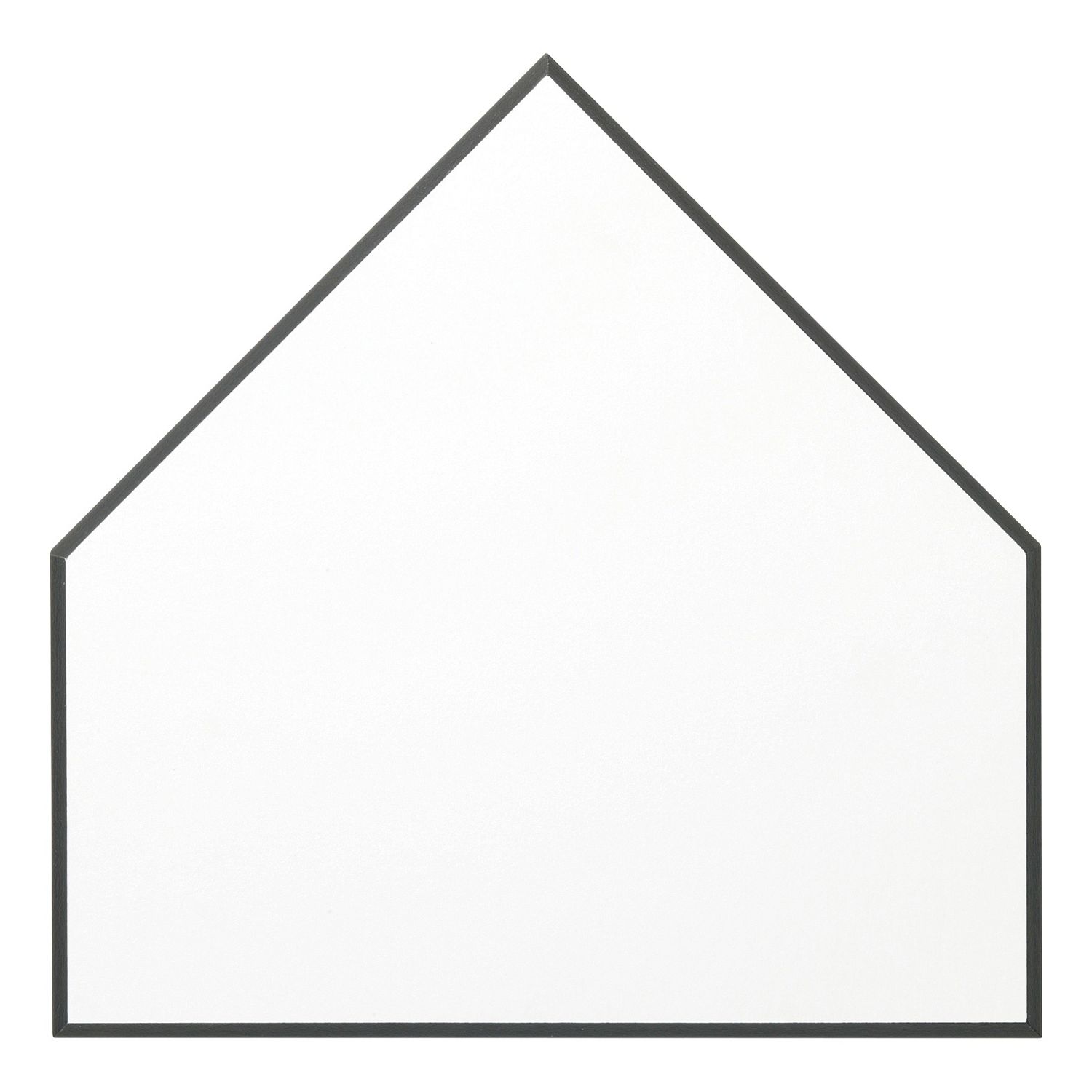 Spectrawhite Bevel Edge Home Plate Plaque, Black Edge