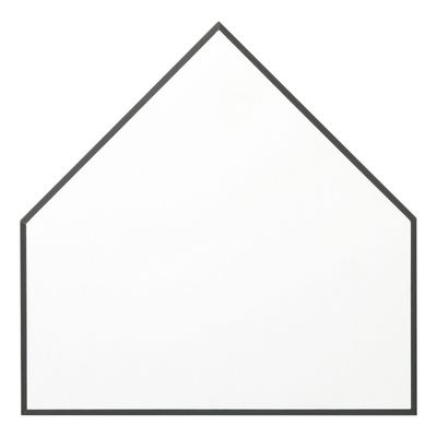 Spectrawhite Bevel Edge Home Plate Plaque, Black Edge