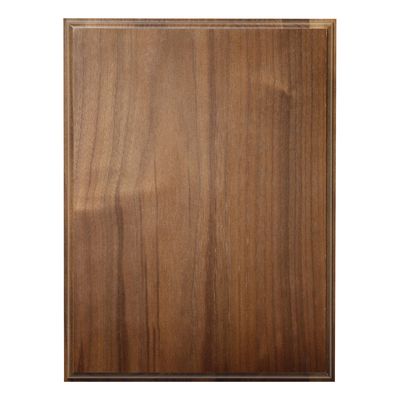 Step &amp; Roll Edge Plaque, Solid Walnut