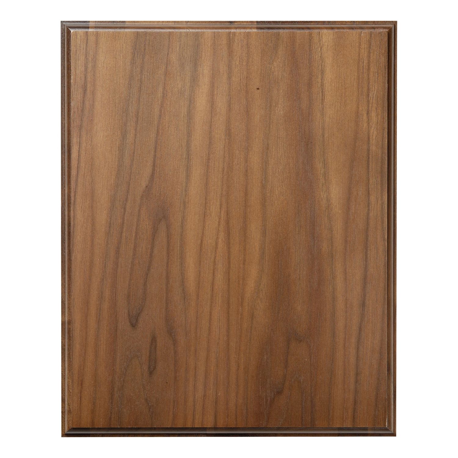 Step &amp; Roll Edge Plaque, Walnut Veneer