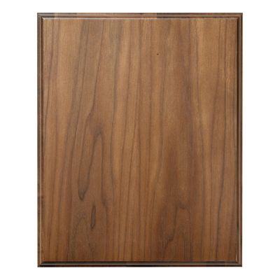 Step &amp; Roll Edge Plaque, Walnut Veneer