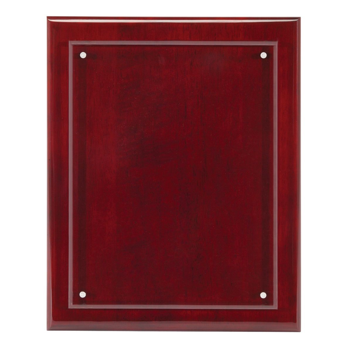 Piano Finish Plaque with Magnetic Acrylic, Rosewood