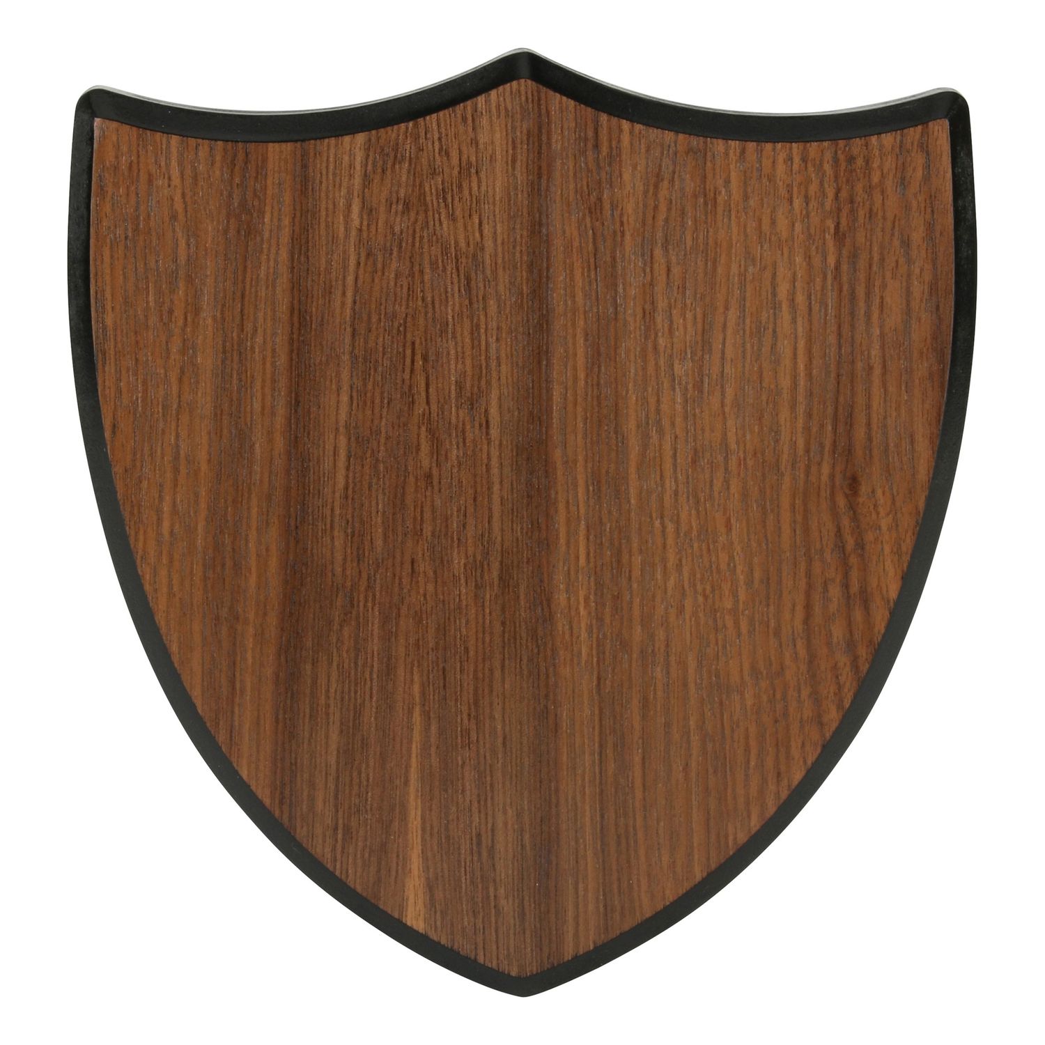 Shield Shape Plaque, Walnut Veneer