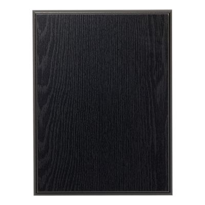 Step &amp; Roll Edge Plaque, Black Oak Finish