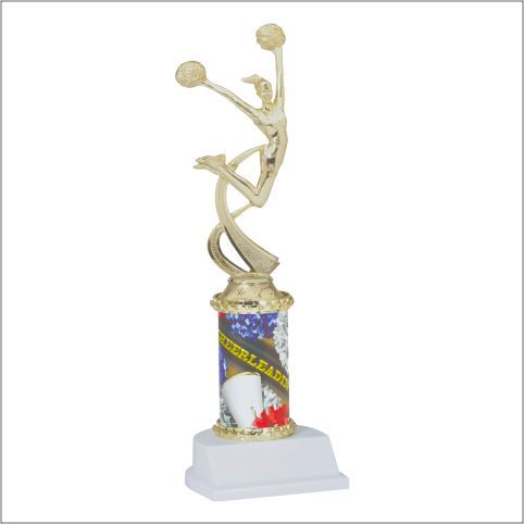 ASSEMBLED TROPHY CHEERLE