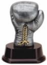 BOXING GLOVE, 5" SILVER/