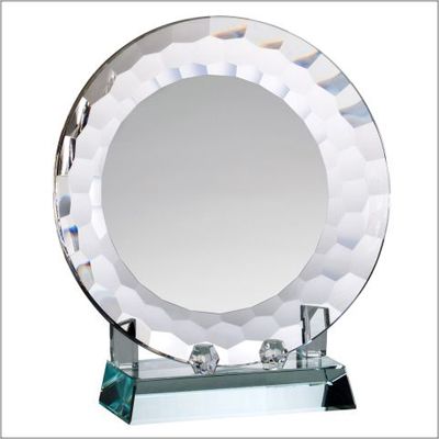 CRYSTAL PLATE W/ STAND L