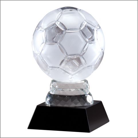 CRYSTAL SOCCERBALL WITH BASE