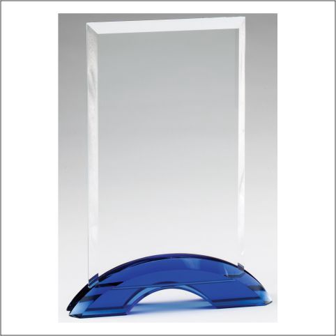 RECTANGLE PLAQUE W/BLUE
