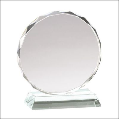 FACETED CIRCLE CRYSTAL