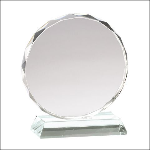 FACETED CIRCLE CRYSTAL