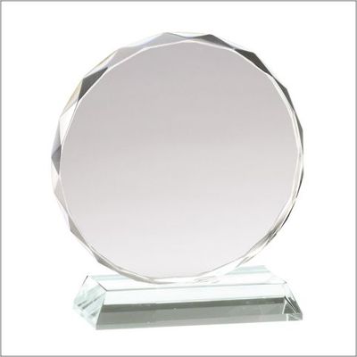 FACETED CIRCLE CRYSTAL