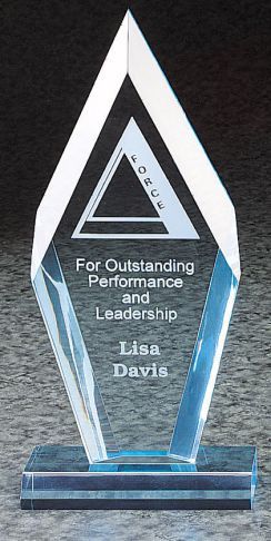 ARROWHEAD ACRYLIC BLUE AWARD