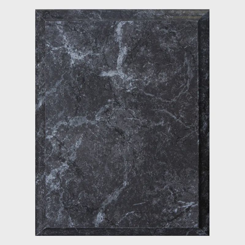Improved Finish Cove Edge Plaque, Black Marble Finish