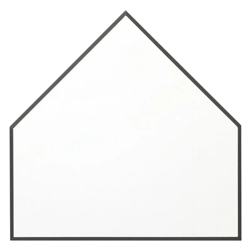 Spectrawhite Bevel Edge Home Plate Plaque, Black Edge
