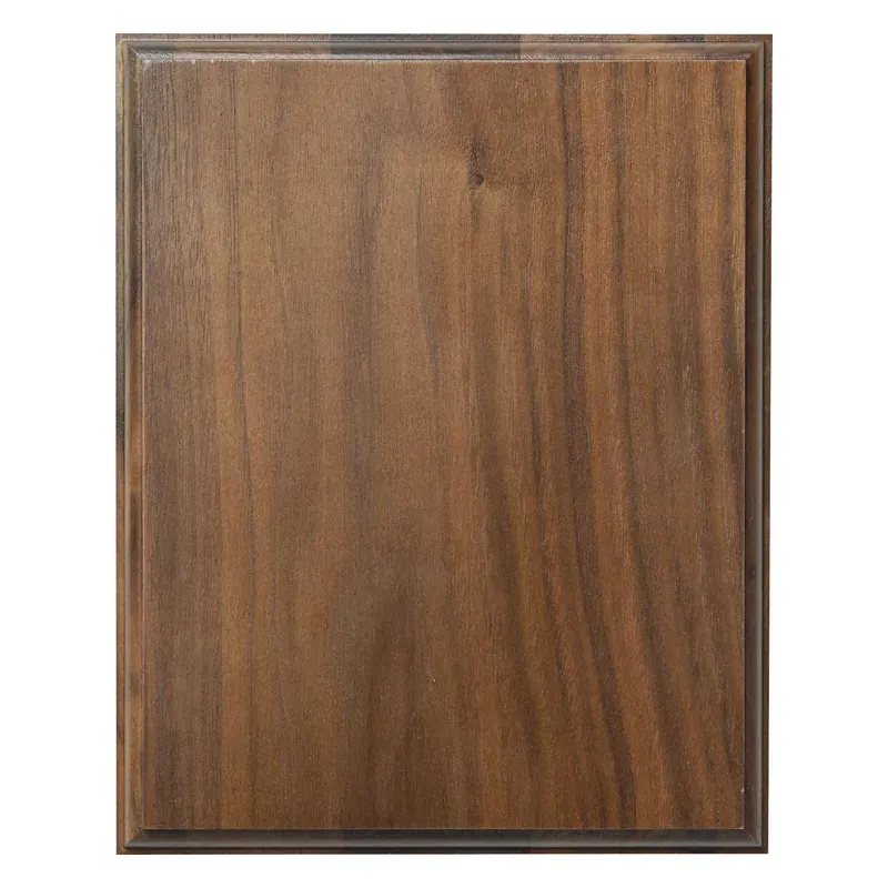 Step &amp; Roll Edge Plaque, Walnut Veneer