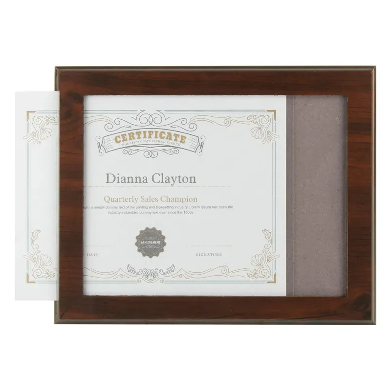Slide-In Picture Plaque, Cracked Cherry