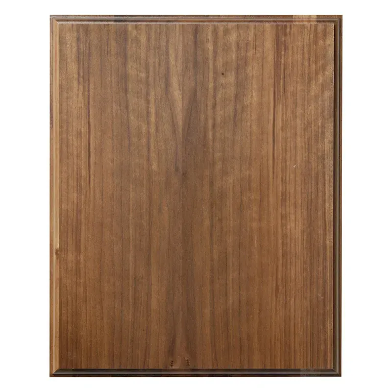 Step &amp; Roll Edge Plaque, Solid Walnut