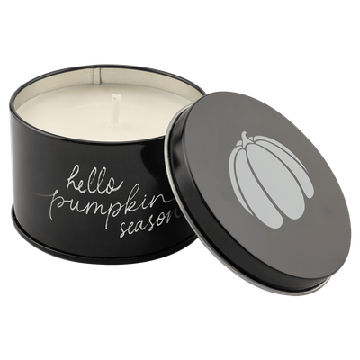 5.3 oz. Pick of the Patch Candle in a Black Metal Tin