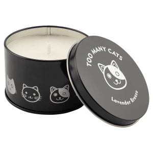 5.3 oz. Wild Lavender Candle in a Black Metal Tin