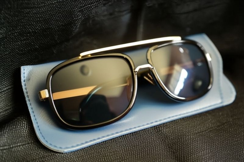 Mens patchwork clip sunglasses