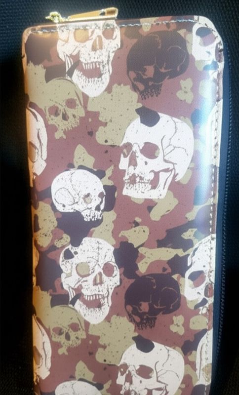 Womens skull wallet purse