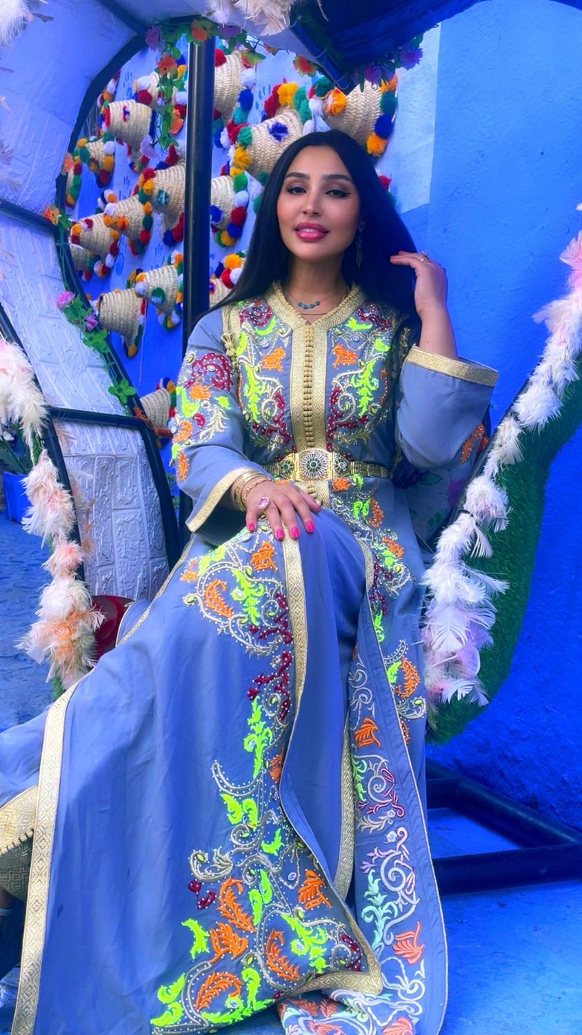 Caftan Élégance Arc-en-ciel