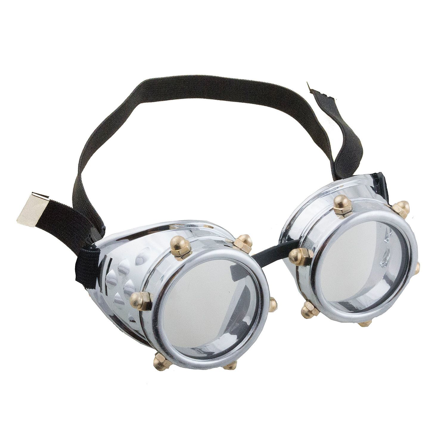 Bril steampunk zilver