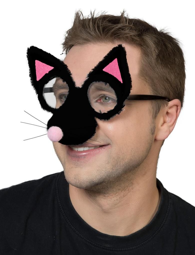 Brille Katze Plüsch