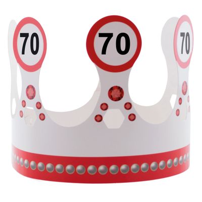 Papierkrone 70. Geburtstag Traffic Papierkrone 70. Geburtstag Traffic